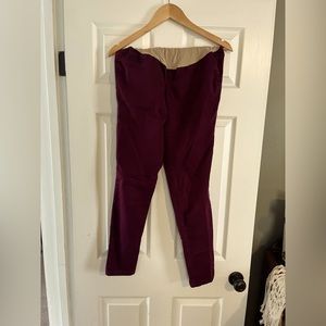 Maroon maternity pants